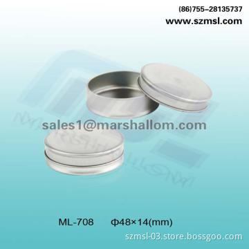 cosmetic tin box, round tin box, metal box,